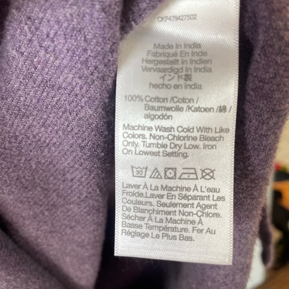 Madewell, women’s small, 100% cotton soft oversized dusty purple shacket shirt - Picture 6 of 6